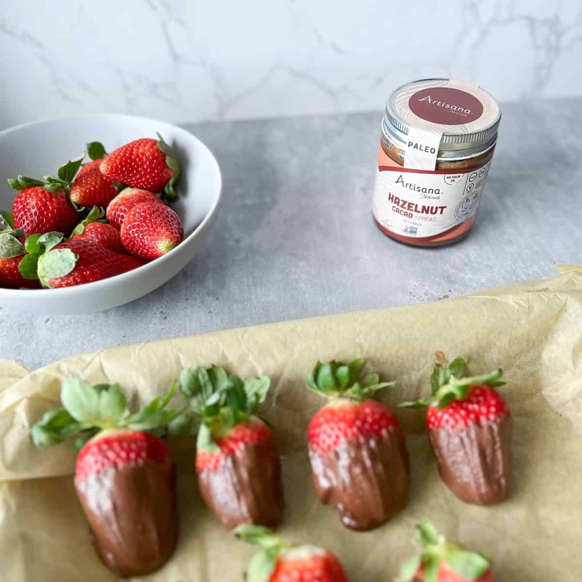 healthy chocolate covered strawberries ingredients